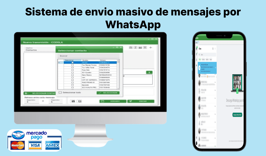 Sistema de envio masivo de mensajes por WhatsApp